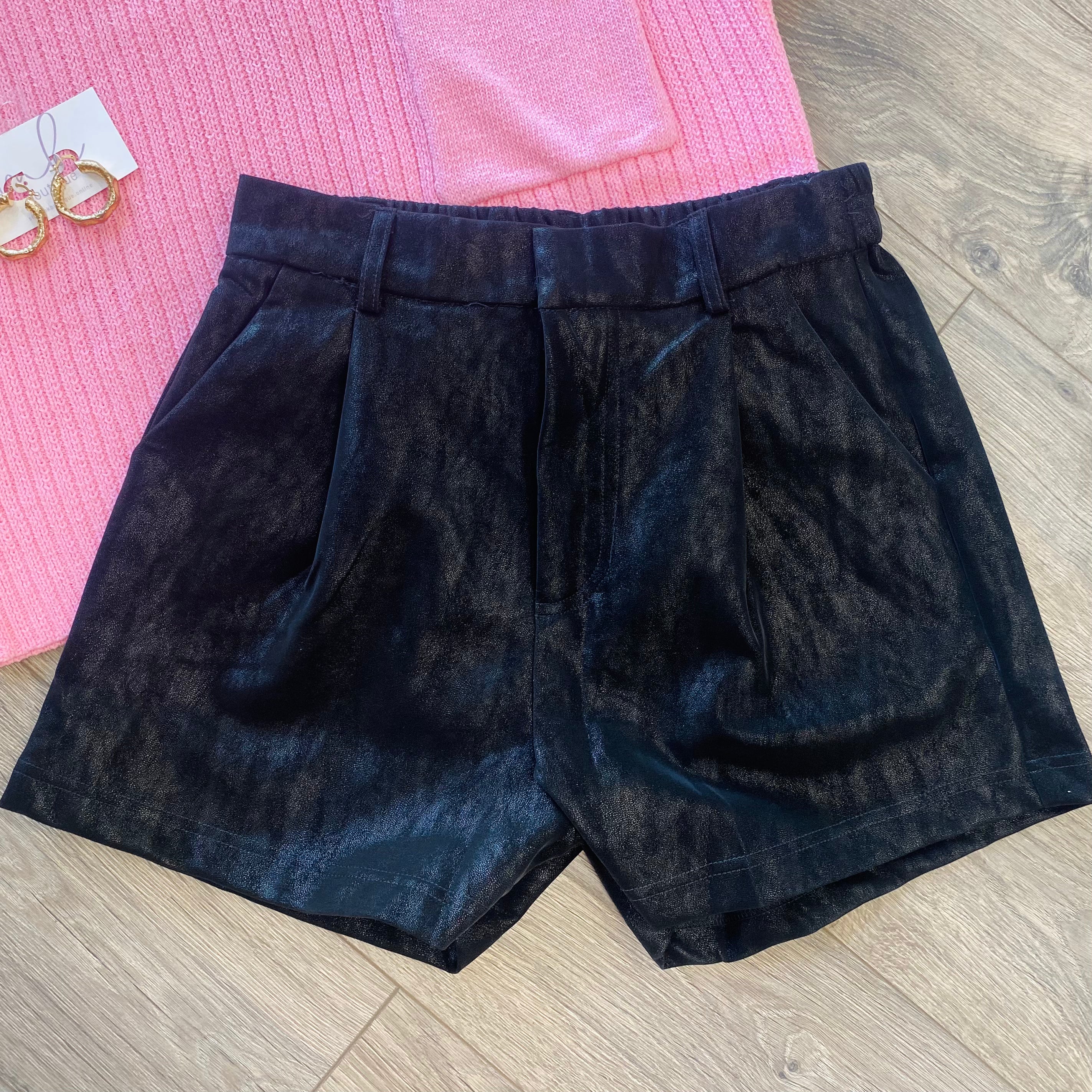 Suede Leather Shorts