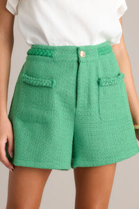 Braided Tweed Shorts