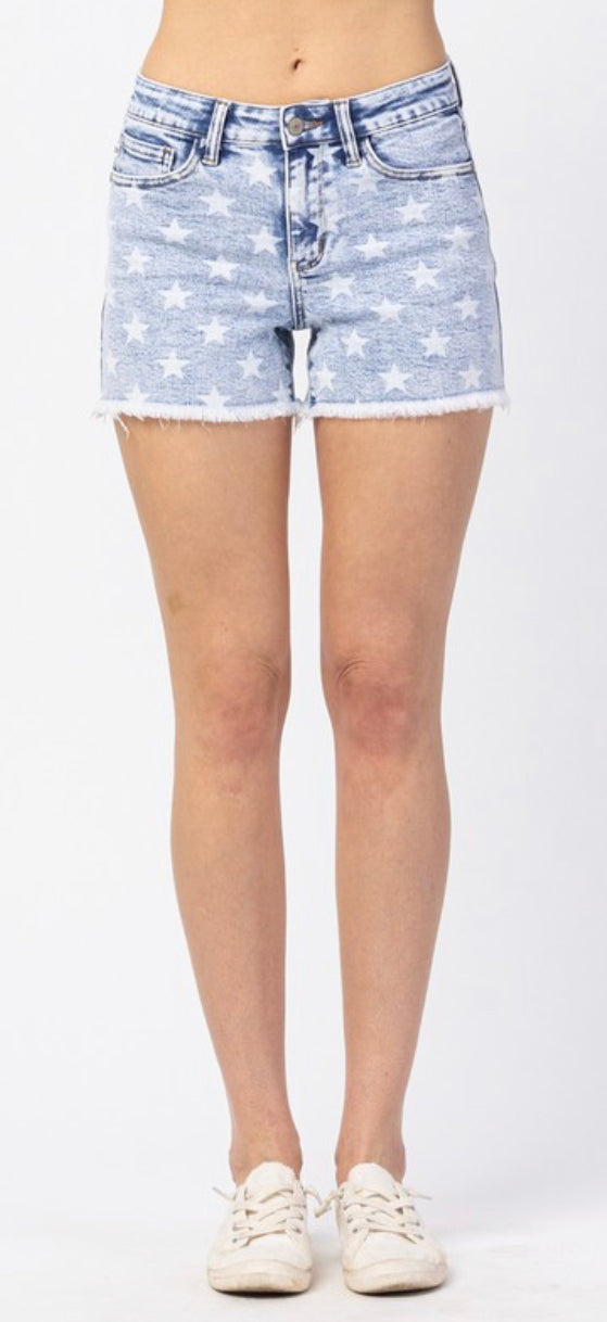 Judy blue hot sale star shorts